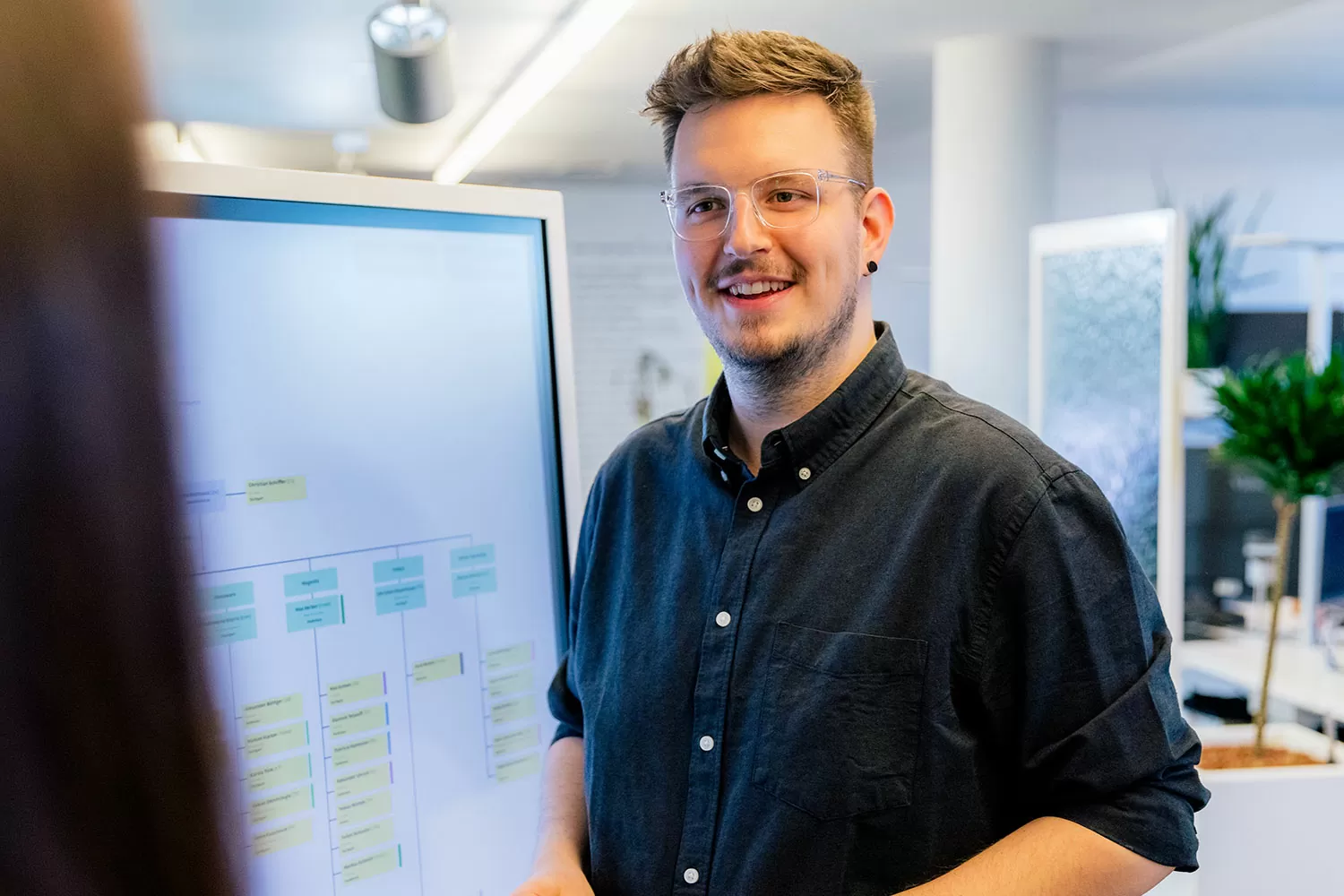 Zertifizierte Experten unserer Digitalagentur Besprechung am Whiteboard