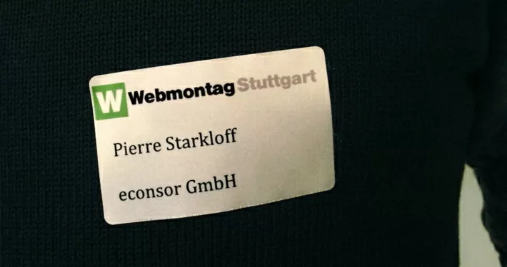 econsor besucht den Webmontag in Stuttgart