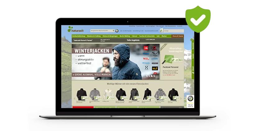 Sicherer Online-Shop von Naturzeit Sicherer Online-Shop von Naturzeit Screenshot