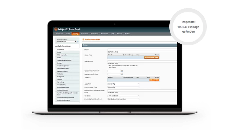 PIM-System PIM-System Screenshot
