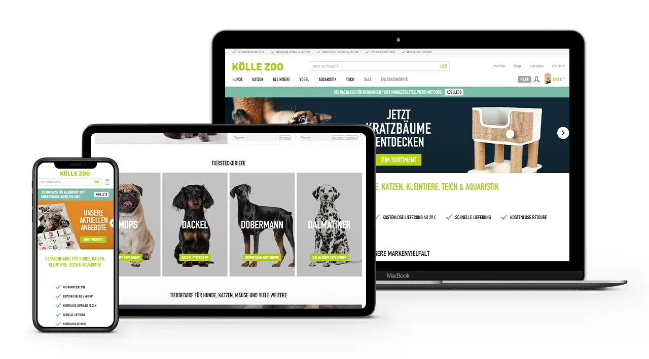 Ein Mockup von Kölle Zoo Ein Mockup von Kölle Zoo