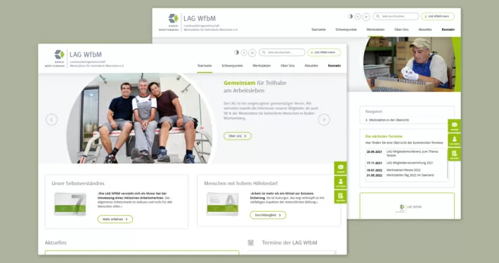 LAG WfbM Webseite