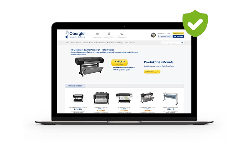 Magento Online-Shop von Obergfell Magento Online-Shop von Obergfell Screenshot