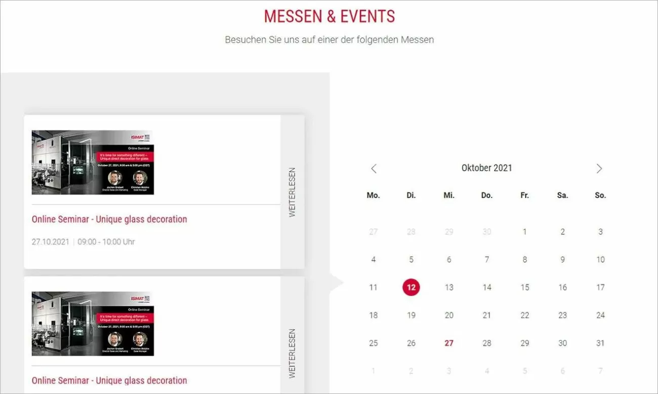 Isimat Veranstaltungskalender Isimat Veranstaltungskalender