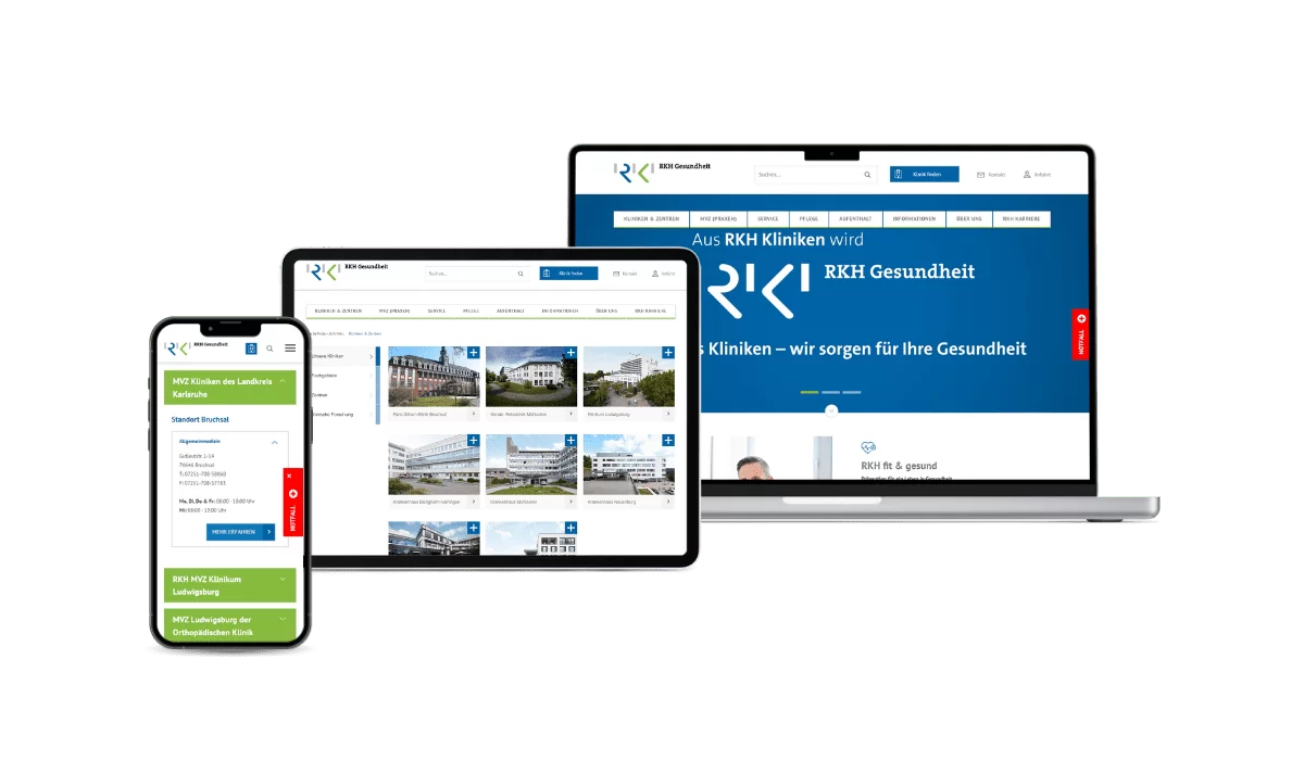 Ein Mockup von RKH Ein Mockup von RKH