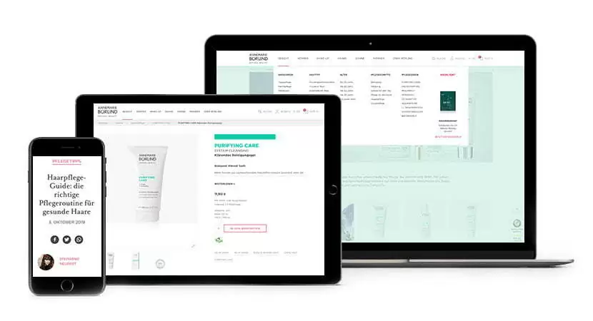 Börlind auf verschiedenen Geräten Responsive Design von Börlind