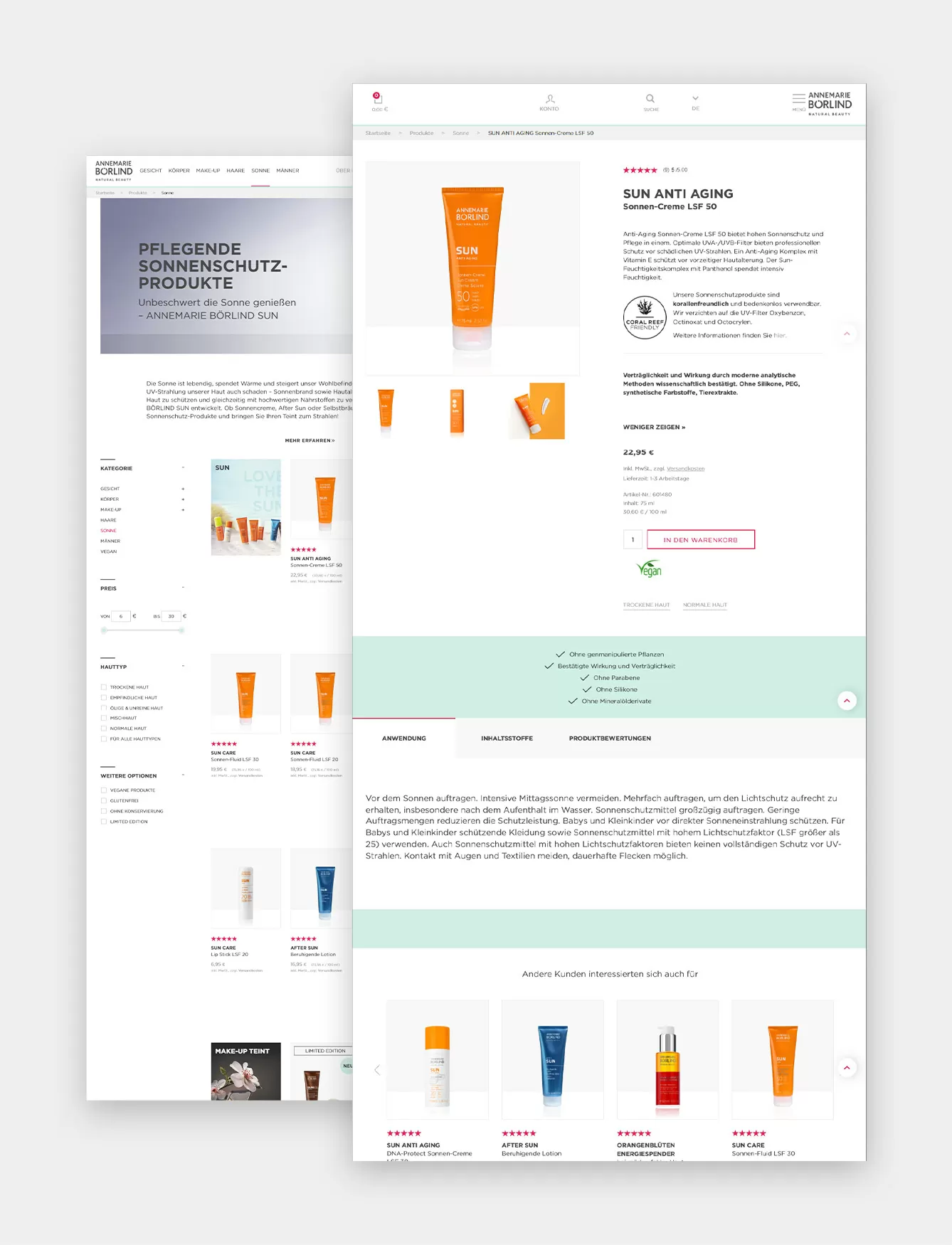 Annemarie Börlind Produktseite Annemarie Börlind Produktseite