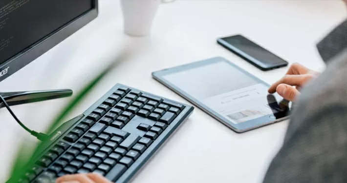 Digitales Arbeiten an verschiedenen Endgeräten