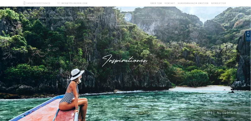 Bildsprache TPS Reisen Bildsprache Webseite TPS Reisen