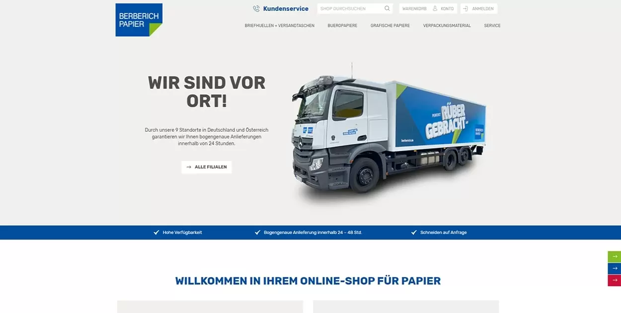 Startseite Online-Shop Berberich Papier Startseite Online-Shop Berberich Papier