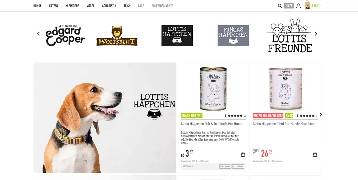 Bilder Webshop Kölle Zoo Proffesionelle Produktbilder im Webshop von Kölle Zoo