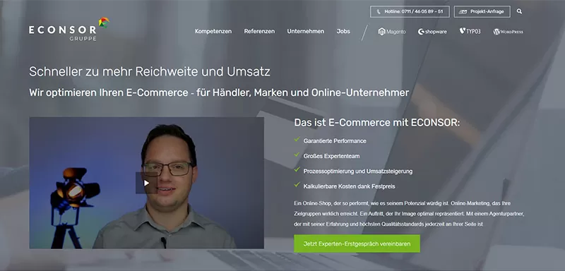 Einzigartiges Webdesign Landingpage Einzigartige Designauswahl bei der Landingpage-ERstellung