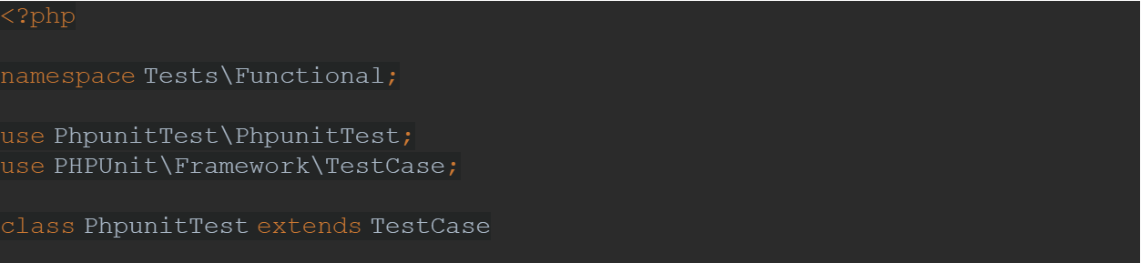 PHPUnit Code Aussehen Aussehen PHPUnit Code