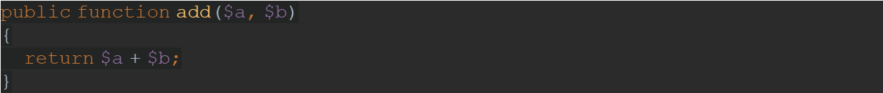 Code für zu testende Funktion Code für zu testende Funktion mit PHPUnit