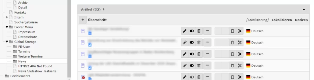 TYPO3-Erweiterung news TYPO3-Erweiterung news