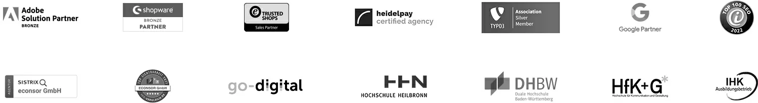 ECONSOR - Zertifizierungen und Partner ECONSOR - Zertifizierungen und Partner