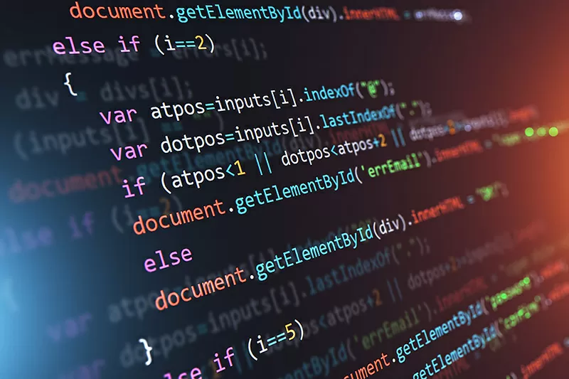 programmierung Code auf dem Bildschirm