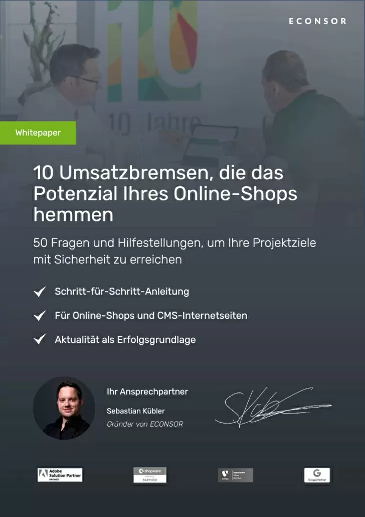 10 Umsatzbremsen im E-Commerce 10 Umsatzbremsen im E-Commerce