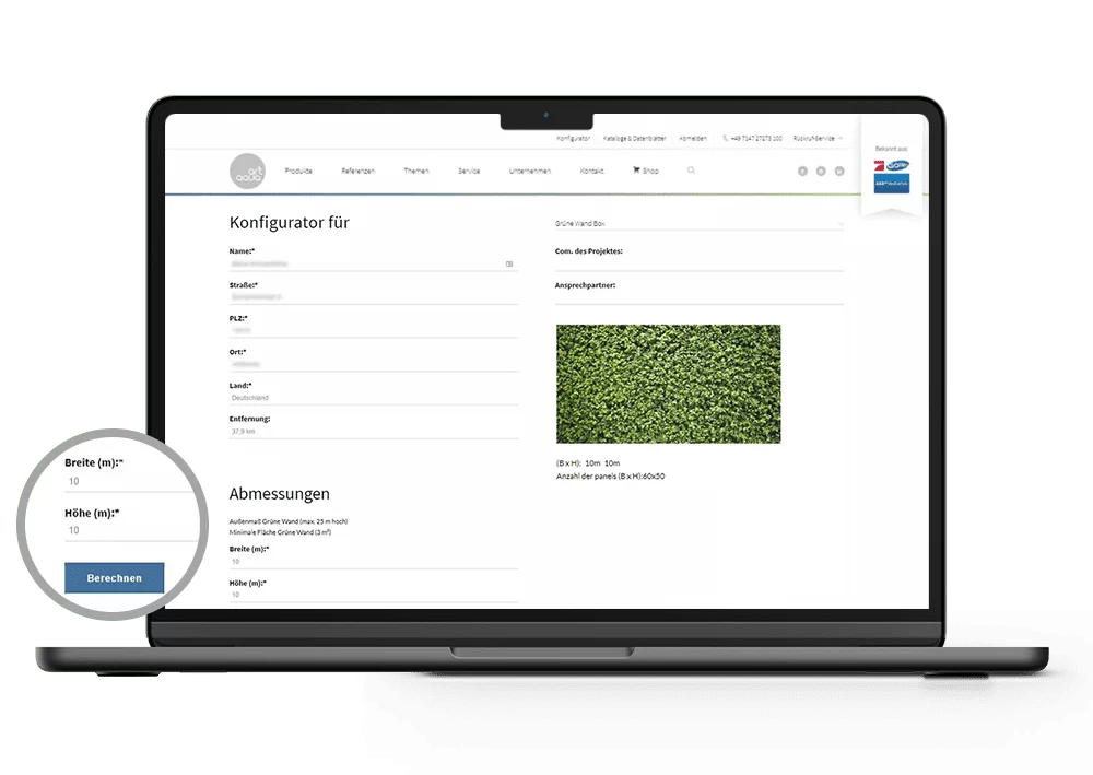 Art Aqua Produktkonfigurator