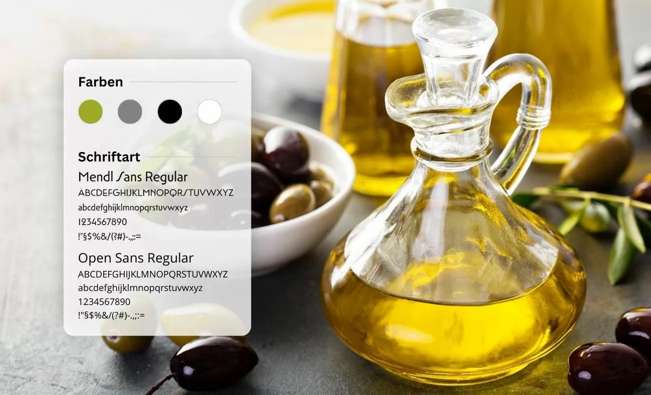 Edesma Styleguide Übersicht über den Styleguide mit Farben und Schriftarten von Edesma