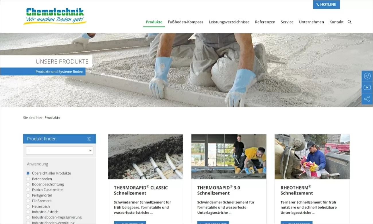 Chemotechnik Produkte Die Produkte von Chemotechnik mit Filter nach Anwendungsgebiet