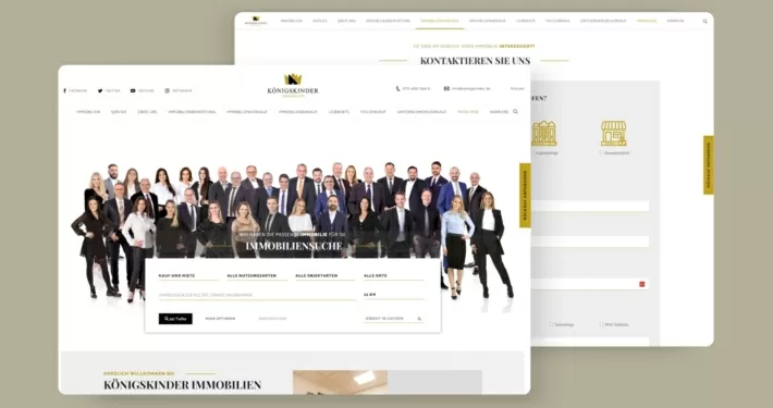 Königskinder Immobilien Mockup