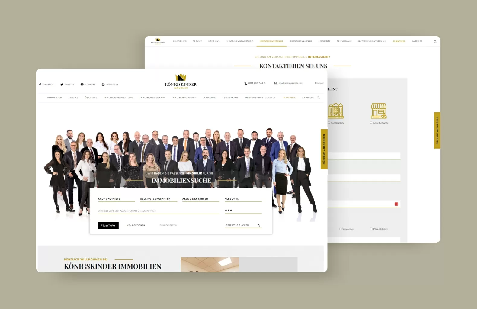 Königskinder Immobilien Mockup