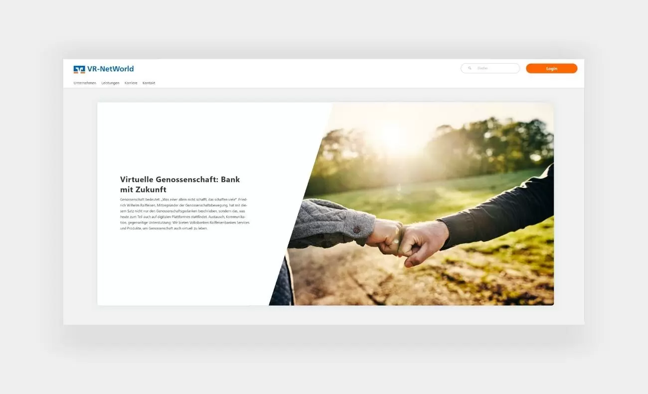 VR-Networld Leistungen VR-NetWorld Leistung: Virtuelle Genossenschaft