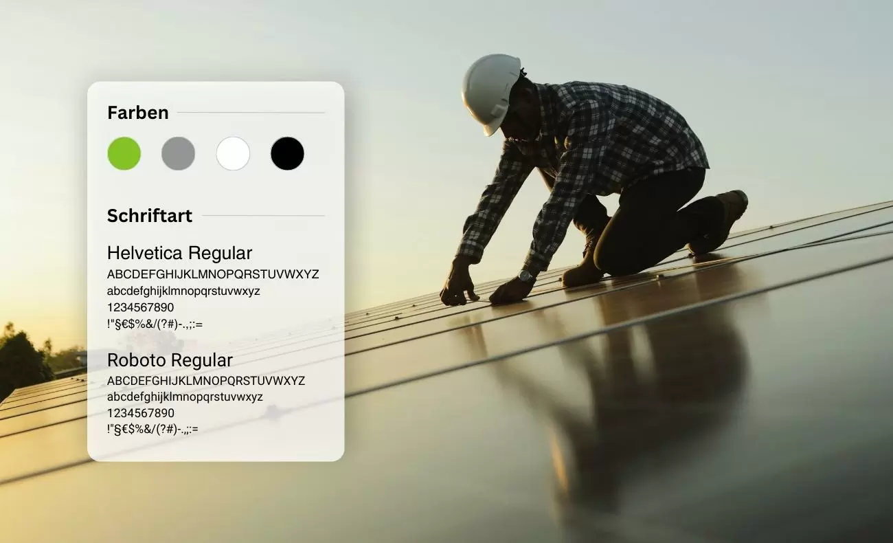 Fritz-Technologie Styleguide Übersicht des Styleguide von Fritz-Technologie mit den verwendeten Farben Hellgrün, Grau, Weiß und Schwarz. Verwendete Schriftarten sind Helvetica Regular und Roboto Regular