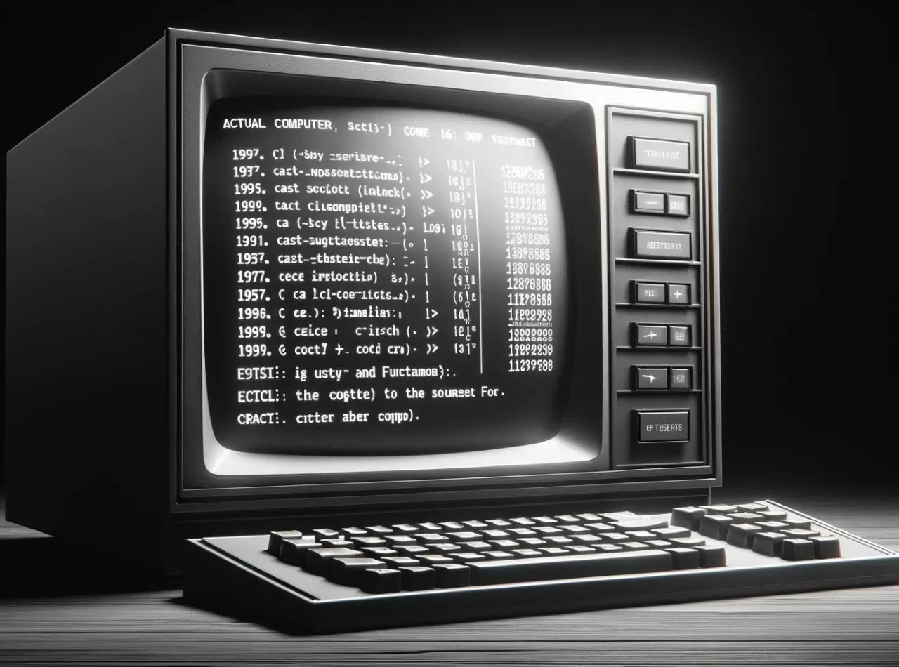 Ein PC mit einem frühen Interface.