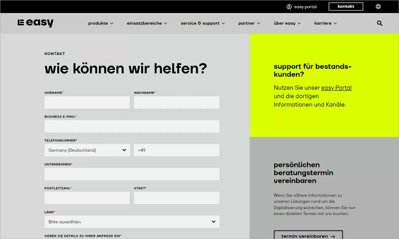 Easy-Software Wordpress Plugins Wordpress-Plugin für das Kontaktformular der Webseite Easy-Software