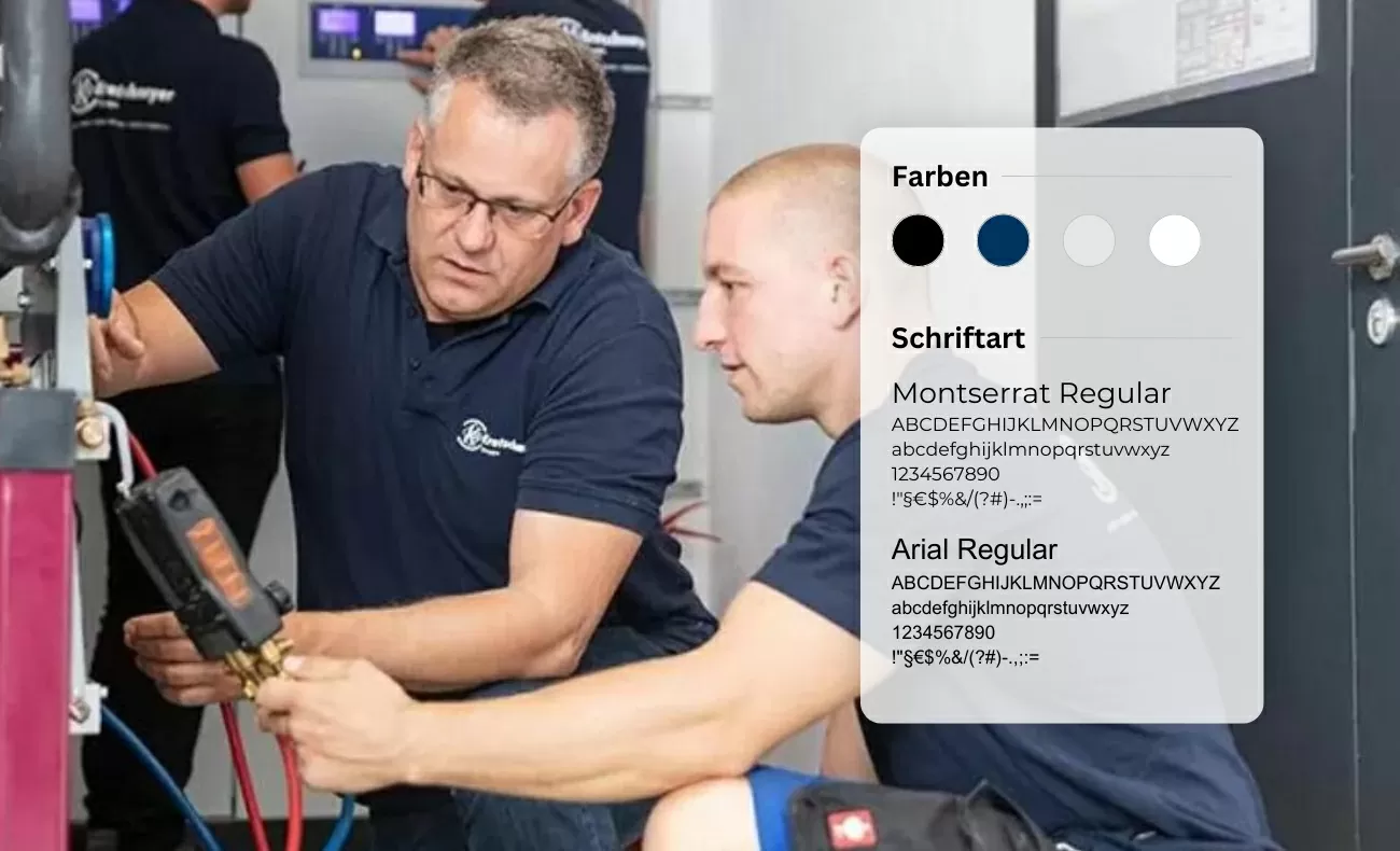 Kratschmayer Gruppe Zwei Mitarbeiter von Kratschmayer Gruppe arbeiten