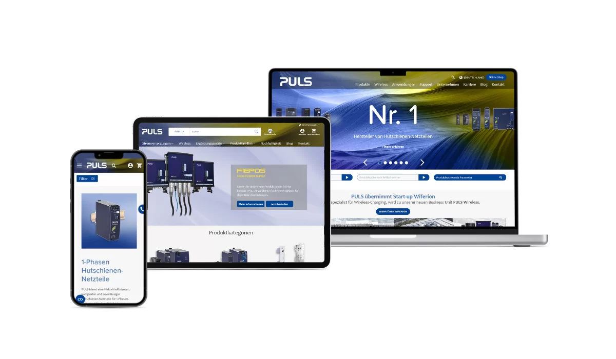 Ein Mockup von Puls Power Ein Mockup von Puls Power