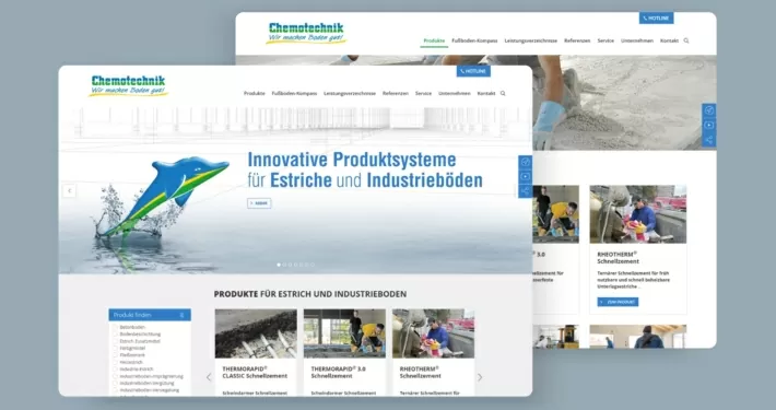 Chemotechnik Startseite und Produktdetailseite