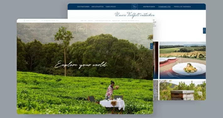 Referenz von der Startseite und die Vielfalt von TPS-Reisen