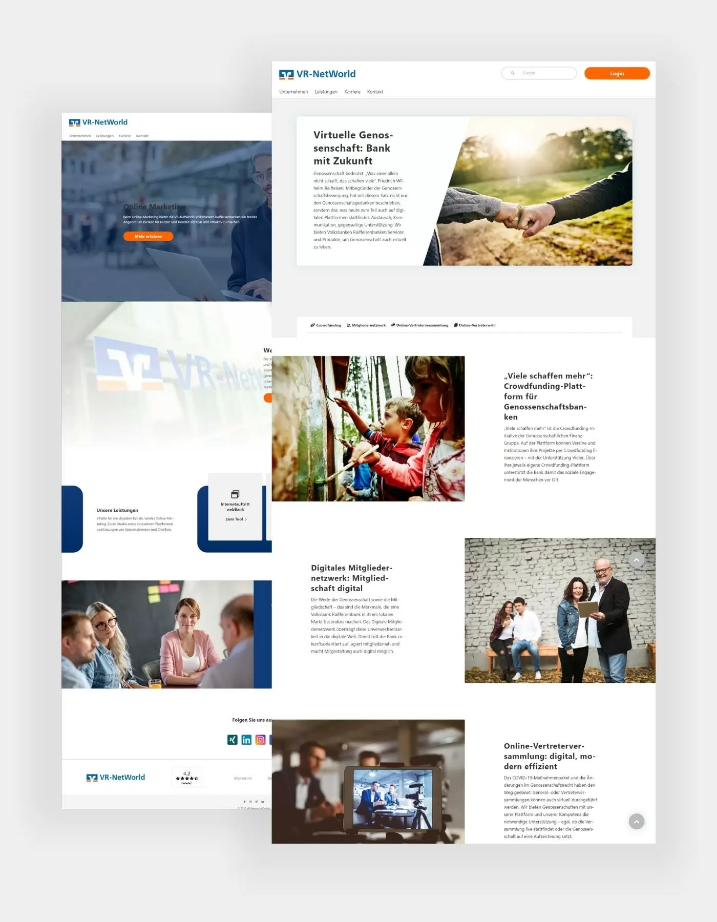 VR Networld Startseite Leistungen VR Networld Startseite Leistungen